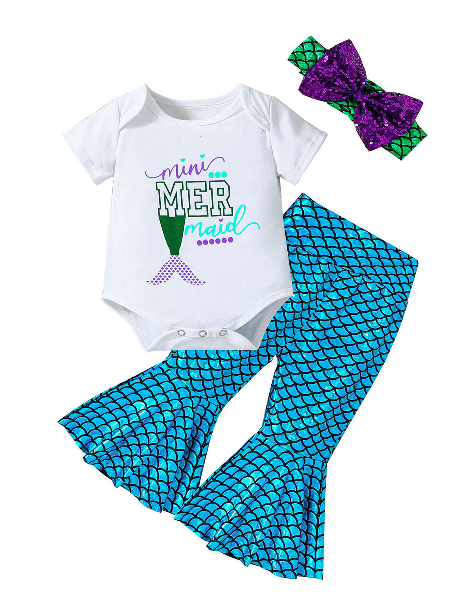 Bagilaanoe 3pcs Newborn Baby Girl Long Pants Set Letter Print Short