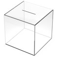 thumbnail image 1 of Milisten Tirelire Transparente Pot de Rangement pour Pièces de Monnaie Boîte en Acrylique, 1 of 6