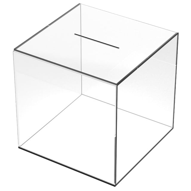 Milisten Tirelire Transparente Pot de Rangement pour Pièces de Monnaie Boîte en Acrylique