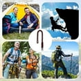 thumbnail image 4 of Jinswick Heavy Duty Paracords Keychain Rust-proof Keychain Portable Braided Lanyard for Outdoor Activities Heavy Duty Paracords Lanyard with Buckle Keychain，Black and khaki camouflage, military green, 4 of 5