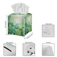 thumbnail image 5 of ZUXONGSY Palm Leaf Square Tissue Box Covers PU Leather Household Tissue Holder Customized Printed Tissue Cover Waterproof Tissue Cover Bedroom Office Desk Accessories, 5 of 7