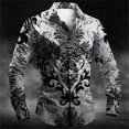 thumbnail image 3 of Camisa amarilla divertida de Halloween 2024 para otoño e invierno, nueva camisa de moda para fiesta de Halloween, camisetas de manga larga para hombre, camisa con botones y temperamento, 3 of 5