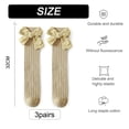 thumbnail image 2 of Laklulu Calcetines hasta la rodilla para niñas pequeñas Medias para niños pequeños Calcetines hasta la rodilla Calcetines de vestir para niñas pequeñas Medias tejidas para bebés Calcetines de algodón, 2 of 5