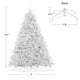 thumbnail image 5 of Árbol de Navidad Casafield abeto blanco 2,3 m con soporte de metal, 5 of 7