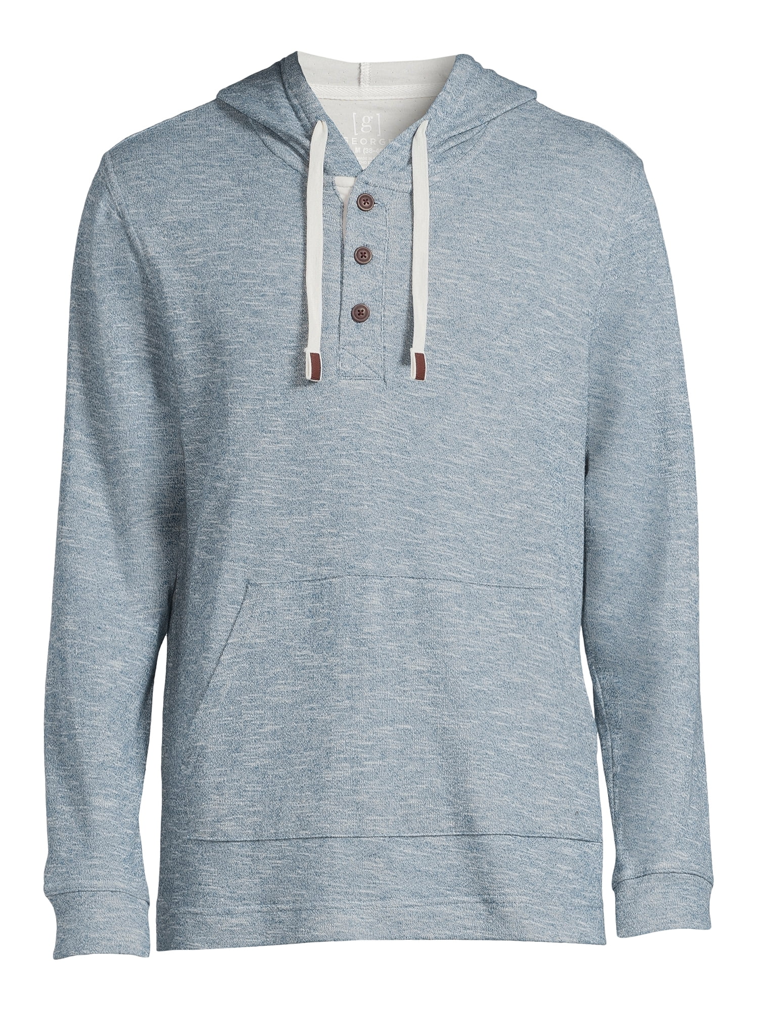 George Men's Henley Hoodie - Walmart.com