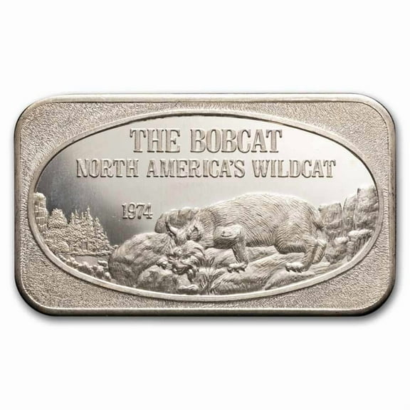 1 oz Silver Bar - The Bobcat (U.S. Silver Corporation)