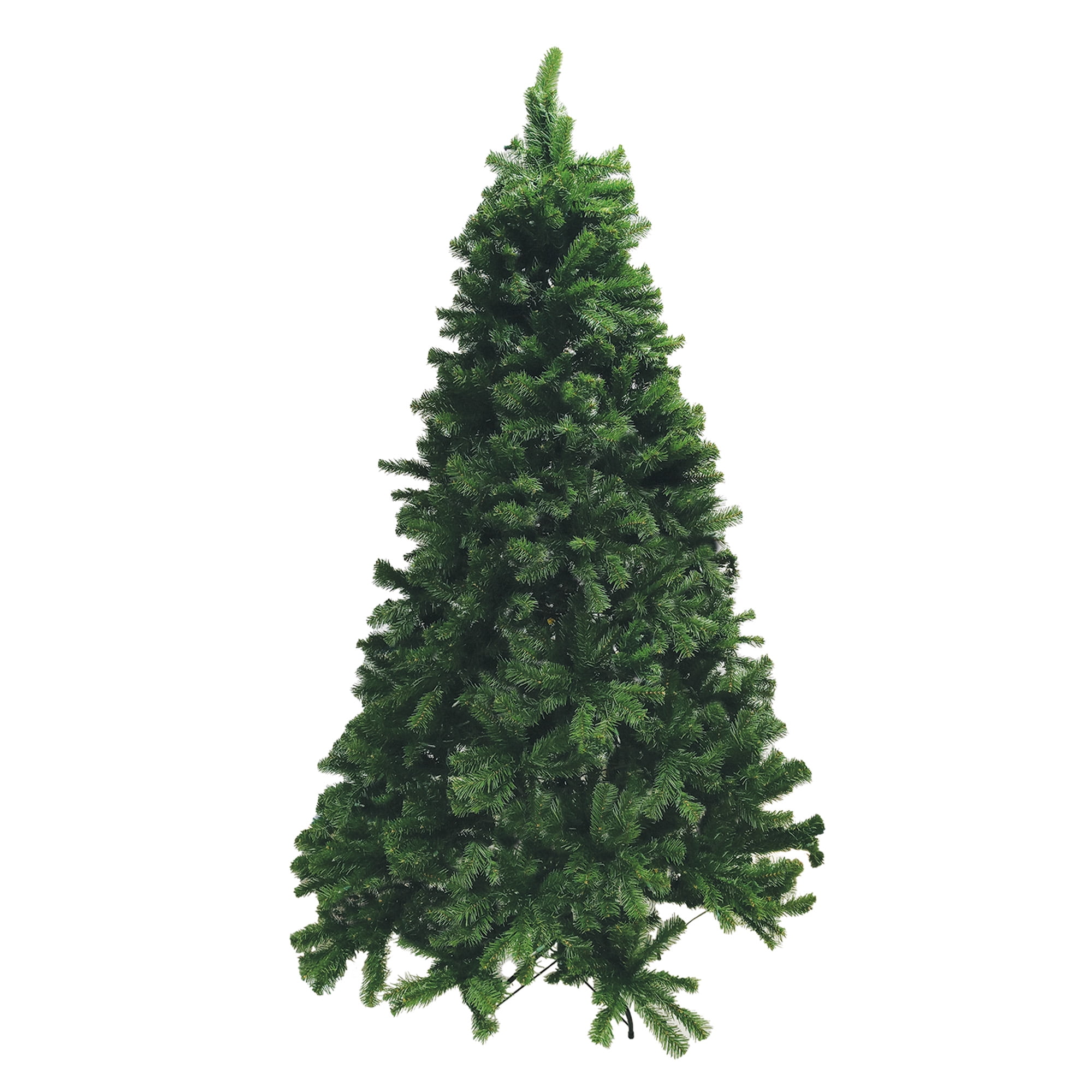 7.5 ft Green Hinged Noble Fir Artificial Christmas Tree with 550 Pre-Strung Clear LED Lights