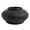 Black, variant on Better Homes & Gardens Soft Curve Black Ribbed Ceramic Decorative Vase, 4"