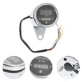 thumbnail image 4 of MIANGASTORE Universal LED Digital Tachometer Speedometer Motorcycle Gauge Waterproof 12V (Silver), 4 of 9