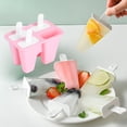 thumbnail image 2 of DIY Mold,Household Pink Silicone Ice Ice Cream Making Mold Ice Cream Mold Optimal Efficiency, 2 of 8