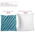 thumbnail image 3 of Nestl Velvet Throw Pillow Covers Solid Square Soft Decorative Pillow Cover for Sofa, 16" x 16", Beach Blue, Pack of 4, 3 of 8