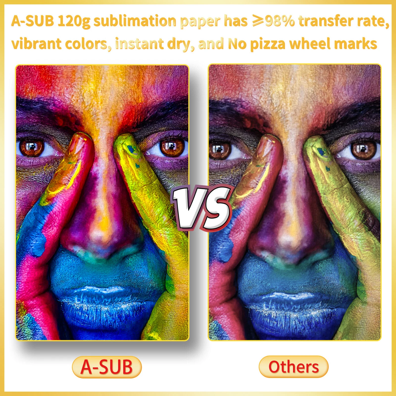 Sample Pack - A-SUB Sublimation Paper 11x17 120g 50 Sheets for Inkjet Printer Sublimation Heat Transfer