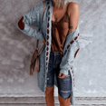 thumbnail image 4 of Cardigan Patchwork pour Femmes Manches Longues Poches Ouvertes Manteau Tricoté Ajusté, 4 of 6