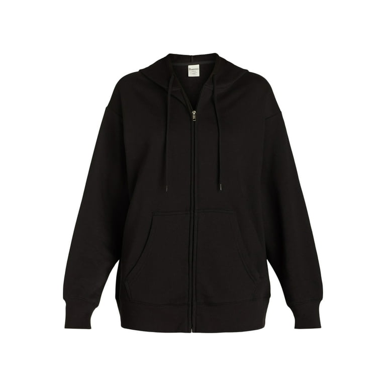 No Boundaries Oversized Zip Hoodie, Women's - Walmart.com No Boundaries Oversized Zip Hoodie, Women's - Walmart.com