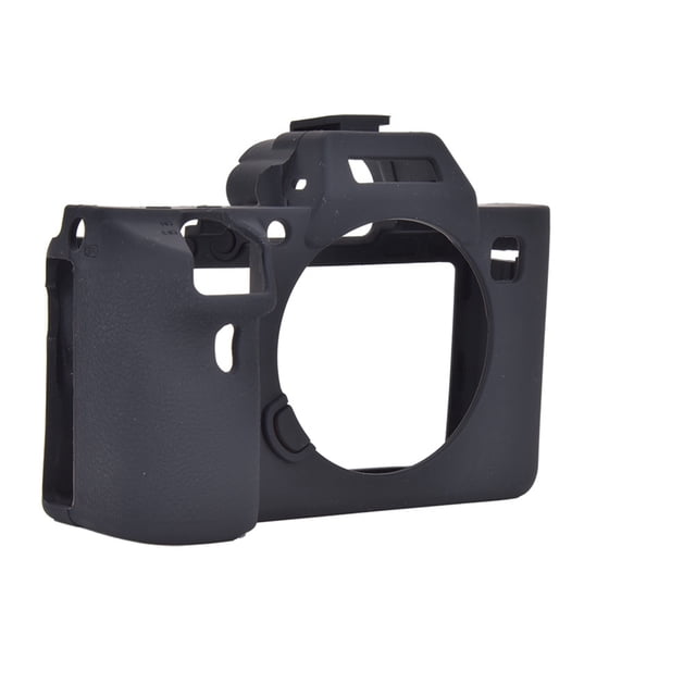 Cubierta Protectora de la Caja de la Cámara de Silicona Para A7 III A7R3, Protector de Cámaina Suave para Ajuste, Lavable Y Resistente, Negro