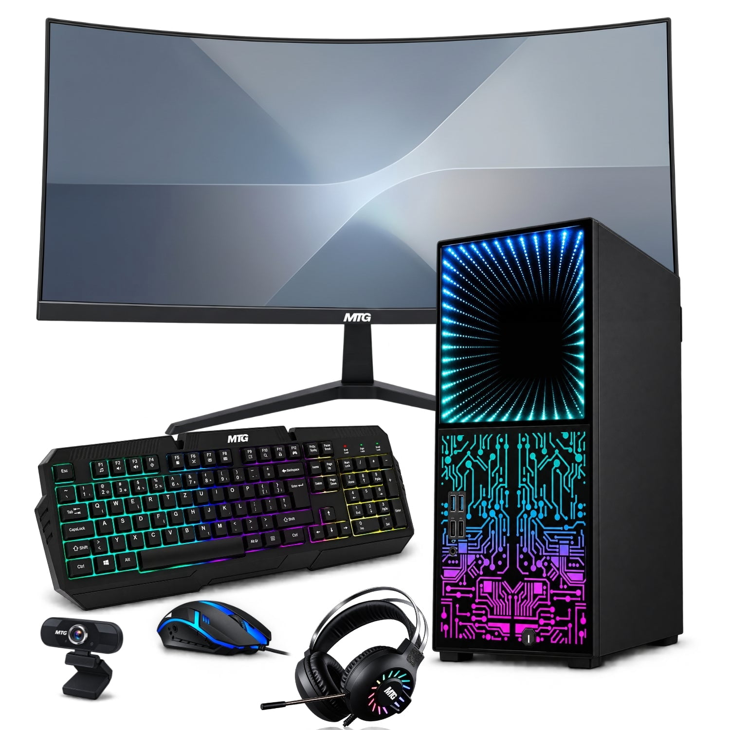Labelled Gaming Pc Restored TechMagnet Horizon+ RGB Gaming PC, Core i7 8th Gen, 16GB RAM ...