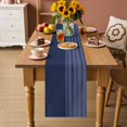 thumbnail image 2 of Navy Blue Striped Table Runner 90 Inches, Vintage Stripes Ombre Bed Runner Dresser Scarves Tabletop for Indoor Outdoor Parties/Ceremony/Banquet, 13" x 90", 2 of 9