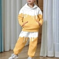 thumbnail image 2 of YUEHUA Toddlers Girls Boys 2 Piece Tracksuit Athletic Sweatsuits Sets 3D Ice Cream Prints Hooded Sweatshirt and Jogger Sweatpants Clothing Sets for Kids, Size 4-5 Years, 2 of 9