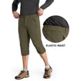 thumbnail image 3 of 33,000ft Men's Hiking Golf Capri Pants 3/4 Cargo Quick Dry Lightweight Stretch Below Knee Shorts Pants Travel Casual, 3 of 6