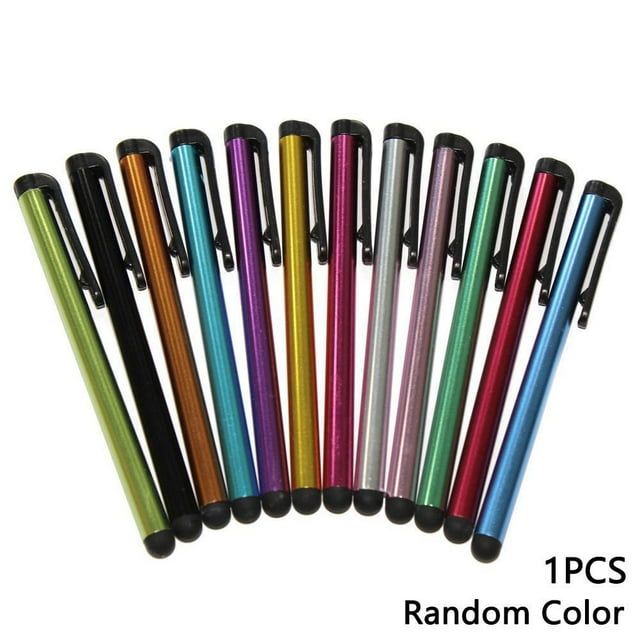 Universal Stylus Pen for Touch Screen Devices, Aluminum Alloy Capacitive & Resistive, Random Color