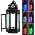thumbnail image 1 of Decorative LED Lantern with Color Changing Fairy Lights, Large, 1 of 6