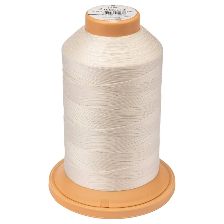  Mandala Crafts Mercerized Cotton Thread for Sewing Machine - 50  WT Cotton Threads for Quilting Thread - 2400 Yds Beige Thread Cotton Cone  Thread for Serger Embroidery