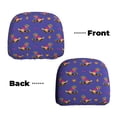 thumbnail image 6 of Kdxio Labrador Retriever Dog Pattern Print 2 Piece Car Head Rest Covers Set Auto Front/Rear Seats Headrest Cover Universal Fit Most Cars,Sedan, SUV, 6 of 9