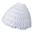 thumbnail image 1 of Enaguas blancas de 6 aros Crinolina accesorio para disfraz Yuyangstore Crinolina nupcial de la boda, 1 of 8