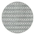 thumbnail image 3 of Unique Loom Matrix Trellis Collection Area Rug - Diamonds (8' Round Gray/Ivory), 3 of 7