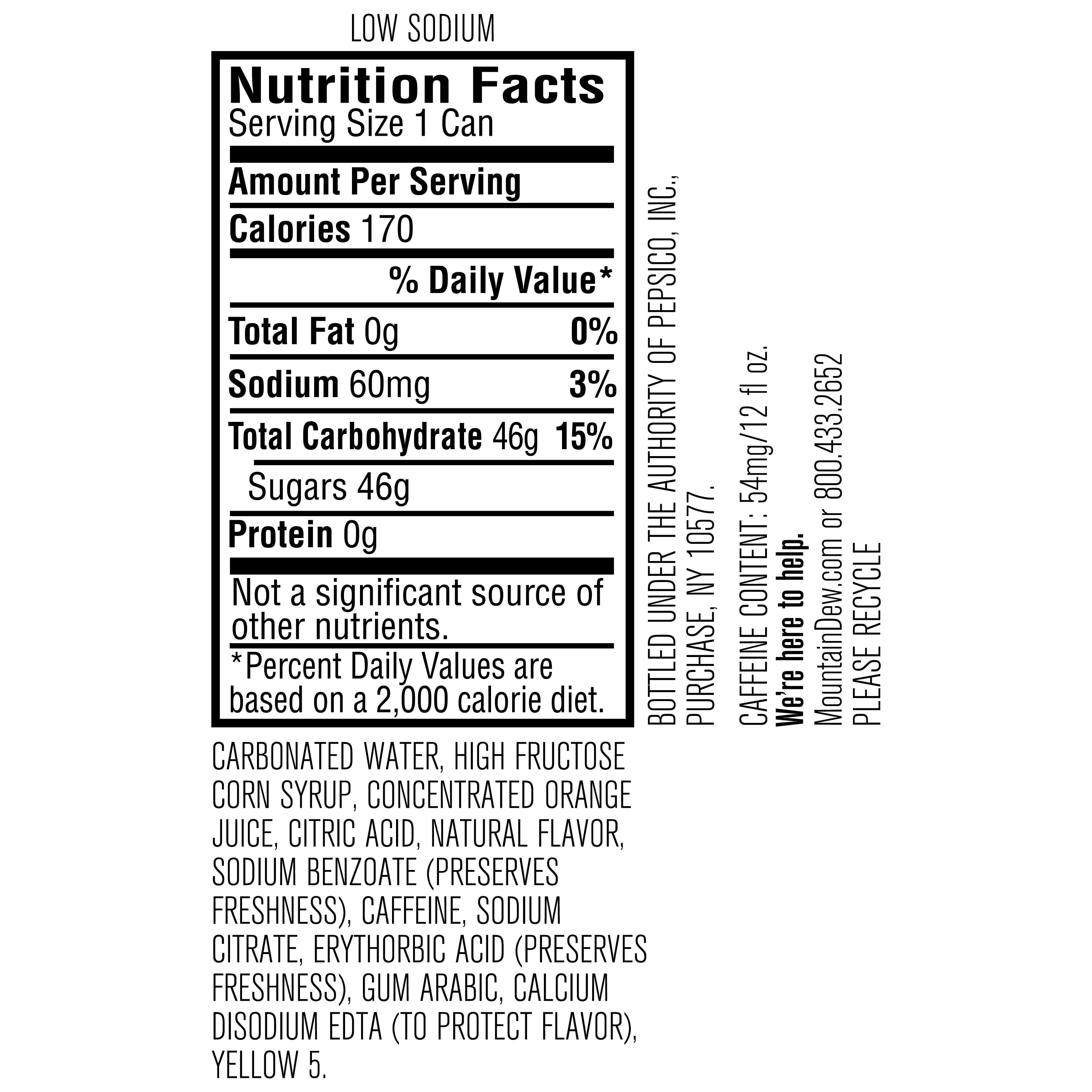 Mountain Dew Original Soda Pop, 12 fl oz, 6 Pack Cans