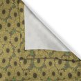 thumbnail image 3 of Ambesonne Floral Kitchen Curtains, Sunflowers Nature Beauty, 55"x45", Khaki and Olive Green, 3 of 3