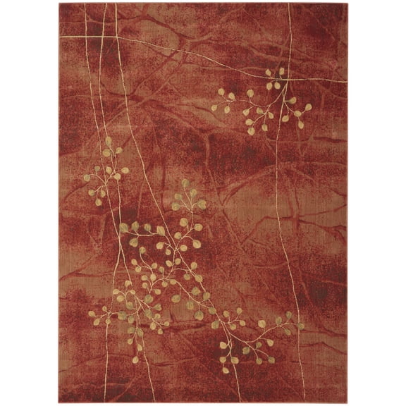 Nourison Somerset Flame Area Rug ST74 7'9" x 10'10"