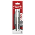 thumbnail image 1 of Sharpie S-Gel, Sleek Metal Barrel, Medium Point (0.7mm), Black Ink, 2 Count, 1 of 6