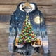 thumbnail image 4 of Sudadera con capucha para mujer, suéter con estampado de dibujos animados de Papá Noel, ropa de moda para Navidad, novedad de 2024, 4 of 4