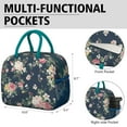 thumbnail image 6 of Womens Pioneer Flower Floral Print Pattern Lunch Box for Work,Insulated Lunch Bag for Women,Loncheras Para Mujer,Leakproof Adult Lunch Bag for Work,Beach,Travel,Picnic,Camping, 6 of 7