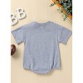 thumbnail image 3 of Bagilaanoe Newborn Baby Girl Boy Rompers Letter Print Short Sleeve Bodysuits 3M 6M 12M 18M 24M Infant Casual One Piece Short Jumpsuit, 3 of 9