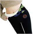 thumbnail image 1 of Gibobby pantalones de mujer Leggings Pantalones Cintura Impreso Calientes Mantener Mujeres Pantalones largos casuales（Negro， XXL), 1 of 5