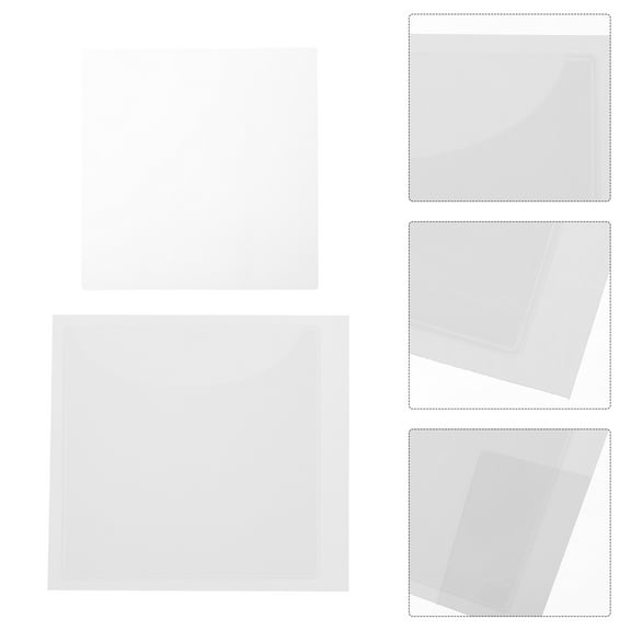 Worgeous  10 Pcs Logo Stickers Temporary White Sticky Labels Decal Cars