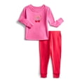 thumbnail image 5 of Wonder Nation Toddler Boys or Girls Cotton Long Sleeve Top and Pants Pajama Set, 6-Piece, Sizes 12M-5T, 5 of 7