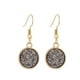 thumbnail image 1 of Minnieouse 1 par de pendientes colgantes chapados en Drusy, colgantes redondos, accesorios de joyería multicolor, regalos femeninos, decoraciones para Ropa, zapatos y accesorios Miscelánea Gris Minnieouse  AP009627-03B, 1 of 6