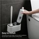 thumbnail image 5 of Bewildely Escobilla de inodoro con soporte Juego de limpieza de inodoro moderno Juego de cepillo y soporte de limpieza de inodoro resistente para baño Suministros de limpieza para el hogar Gris Bewildely HA027621-02, 5 of 6