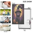 thumbnail image 3 of Dreamtimes Halloween Witch's Cat Cotton Towel Set 2PCS, Quick Drying Bath Towels, Soft and Breathable Hand Towel WashCloths for Kitchen, Bathroom, Gym, Beach, 3 of 7