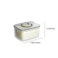 thumbnail image 3 of YIKA Tupperware Container 800ml 1500ml 2500ml Portable Cereals And Vegetables Refrigerator Lunch Box Outdoor Picnic Basket Snack Fruit Storage Box With Draining Basket Kitchen Storage B, 3 of 9