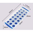 thumbnail image 3 of Bandeja para cubitos de hielo de silicona flexible azul KitchenCraft, 24 moldes para cubitos de hielo, 3 of 5