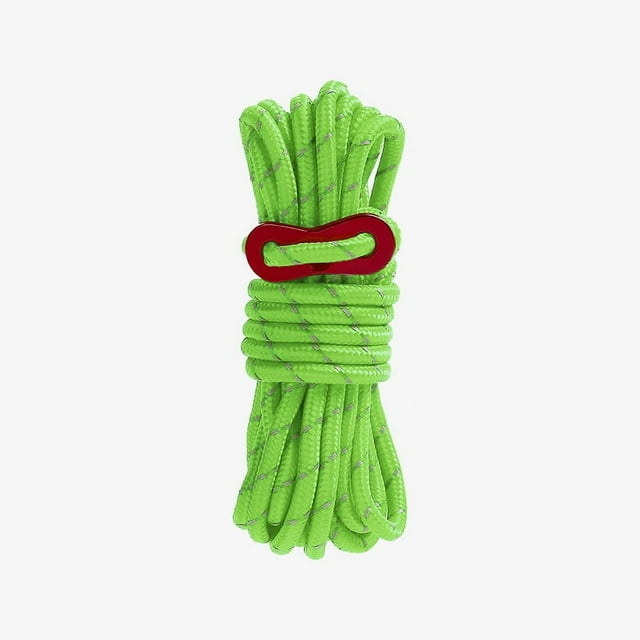 Nvzi 2 piezas de cordón de nailon trenzado de 5 mm para acampar, hamacas, tendedero, senderismo, pesca, 4 yardas, verde