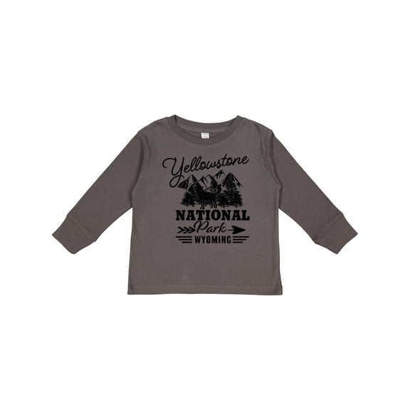 Inktastic Wyoming Yellowstone National Park Boys or Girls Long Sleeve Toddler T-Shirt