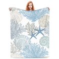 thumbnail image 1 of Manta VODRM Nautical Coastal de 127 x 152 cm, forro polar suave, 1 of 7