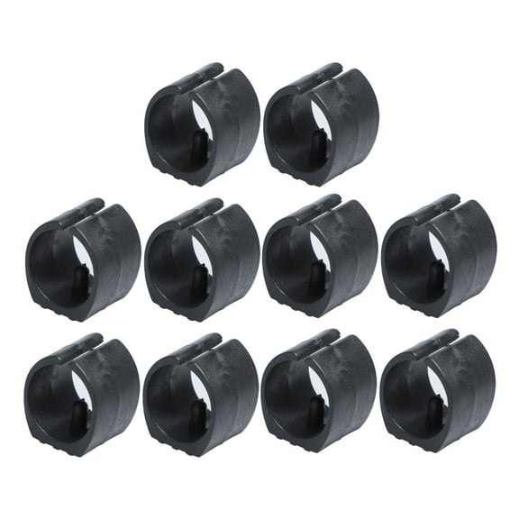 Unique Bargains 10Pcs Chair Tubing Pipe Foot Round U-Shape Plastic Caps 20mm Dia
