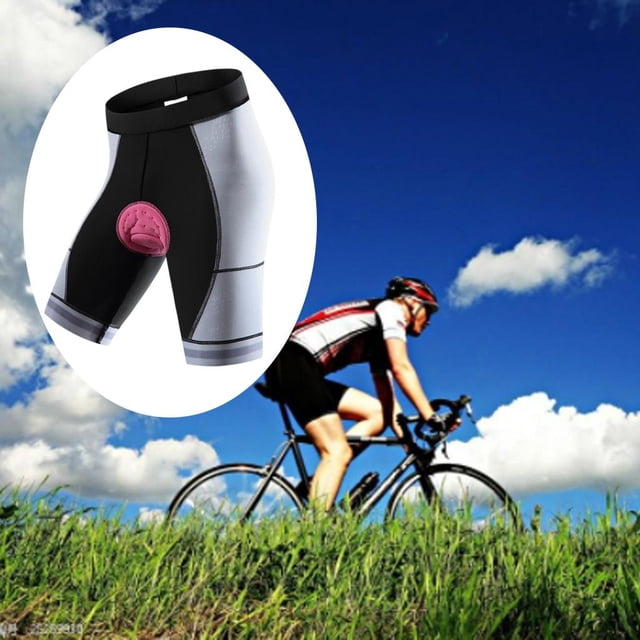 Lady Cycling Shorts Silicone Padded Mountain Bikes Shorts Gym Exercise M
