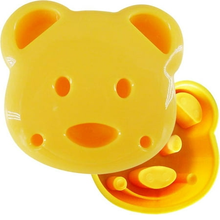 Slate Bread - | Adorable Bear Sandwich Mold Design | Easy Usage, Just Press With Power on 2 Slices of Bread | Premium Non Stick and Safe PP Material | Dishwasher Safe |.., By Cute Bear Sandwich Mold